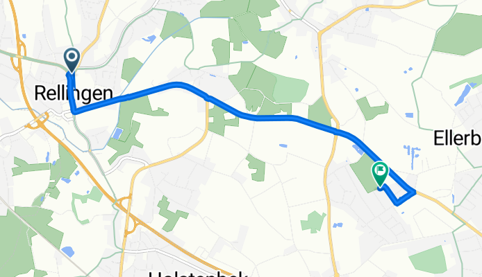 Hauptstraße 80, Rellingen nach Fritz-Reuter-Straße 29, Rellingen