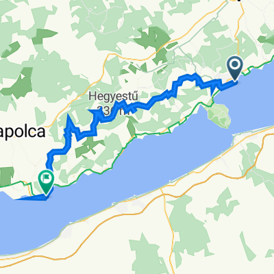 Aranyhíd sétány 8, Balatonfüred to Római út 168, Badacsonytomaj