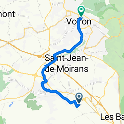 137 Rue de Mayoussard, Moirans à 18 Rue Rose-Sage, Voiron