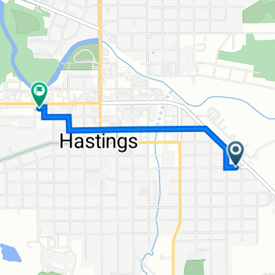 728 E Grand St, Hastings to 638 W State St, Hastings