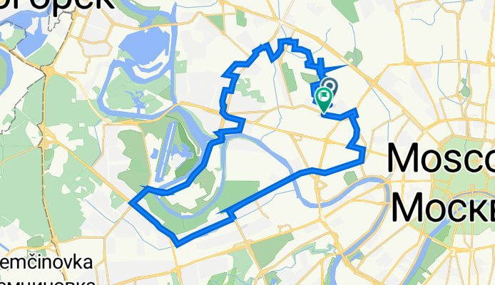 улица Полины Осипенко, 2 к2, Москва до Хорошёвское шоссе, вл9, Москва