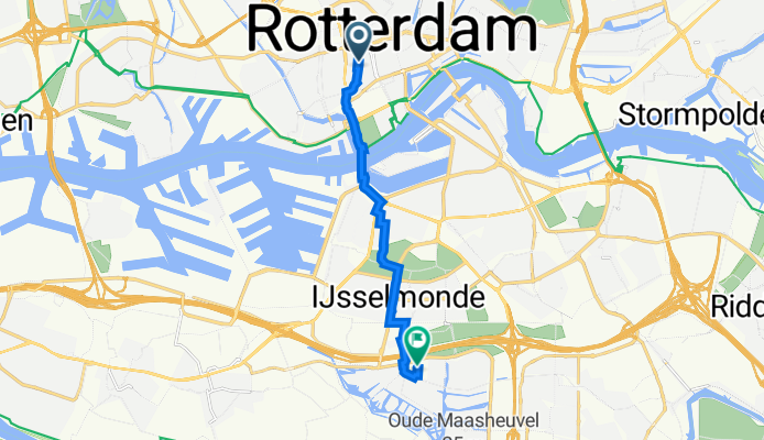 Josephstraat 16–50, Rotterdam naar Smitshoekse Baan 25, Barendrecht