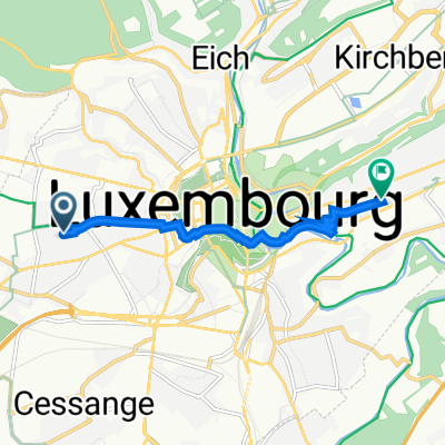 54 Rue Auguste Liesch, Luxemburg nach 101A Rue des Pommiers, Luxemburg