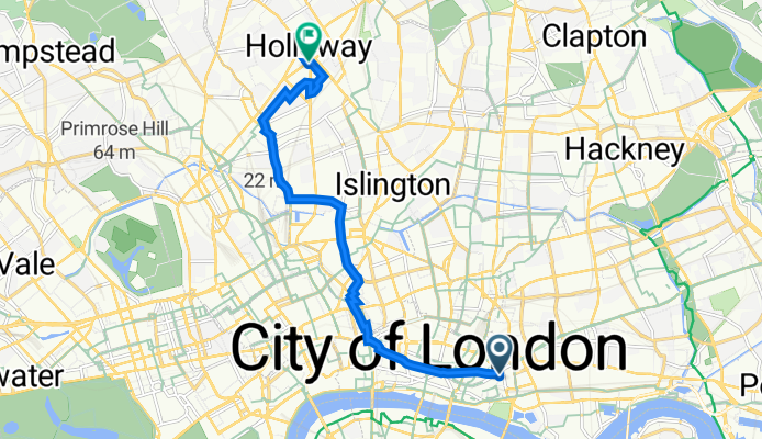 5 Dawson House, Jewry St, London to 577 Caledonian Road, London