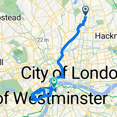 Nevill Road 77 to Royal Festival Hall (Stop Q)