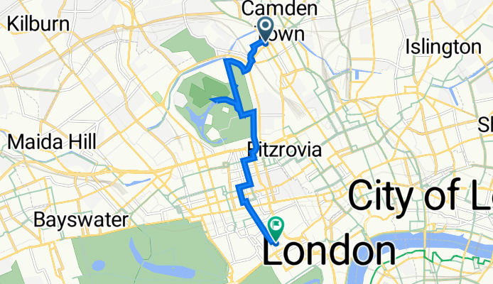 Camden High St, to Royal Academy