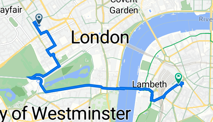 Royal Academy, to Cafe del Marsh