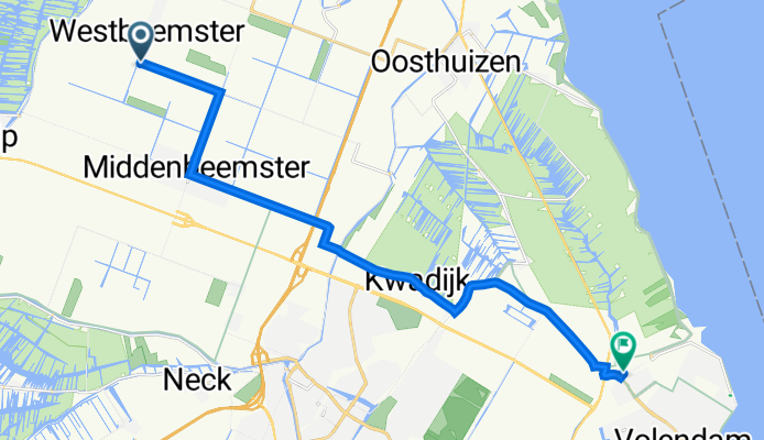 Jisperweg 89A, Westbeemster naar Burgemeester Versteeghsingel, Edam