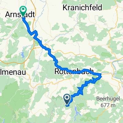 L 1112, Schwarzatal nach Nikolaus-Kopernikus-Weg 21, Arnstadt