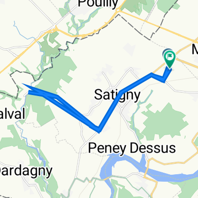 De Rue du Pré-de-la-Fontaine 13, Satigny à Rue du Pré-de-la-Fontaine 13, Satigny