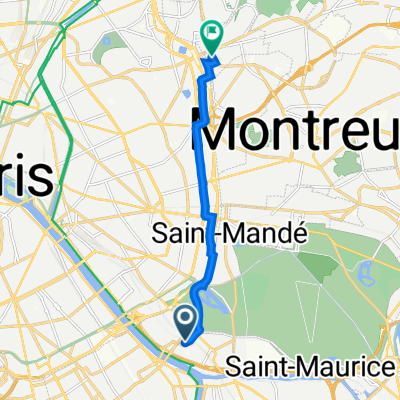 9 ter Rue du Président Kennedy, Charenton-le-Pont à 24 Rue des Bruyères, Les Lilas