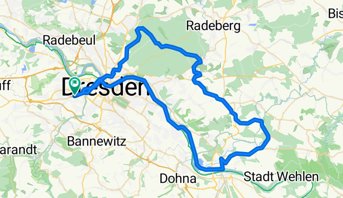 Dresden-Schönfeld-Pirna-Dresden