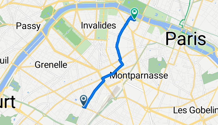 17 Rue de Vouillé, Paris à 60 bis Rue de Lille, Paris