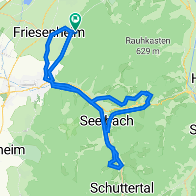 Friesenheim - Stefans Hütte - Burg Hohengeroldseck