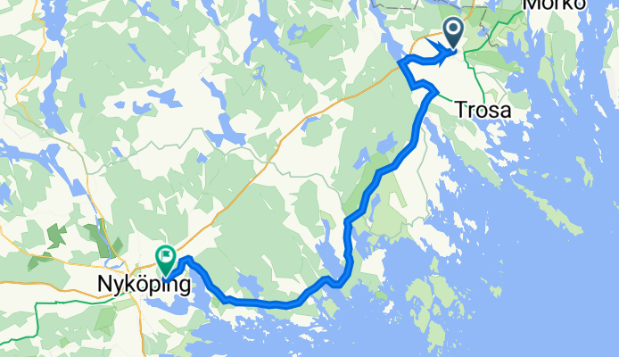 Stationsvägen 4, Vagnhärad to Jupitervägen 98, Nyköping