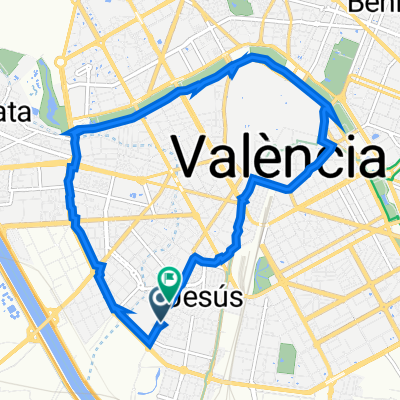 Avinguda de Gaspar Aguilar, 101, València to Avinguda de Gaspar Aguilar, 72, València
