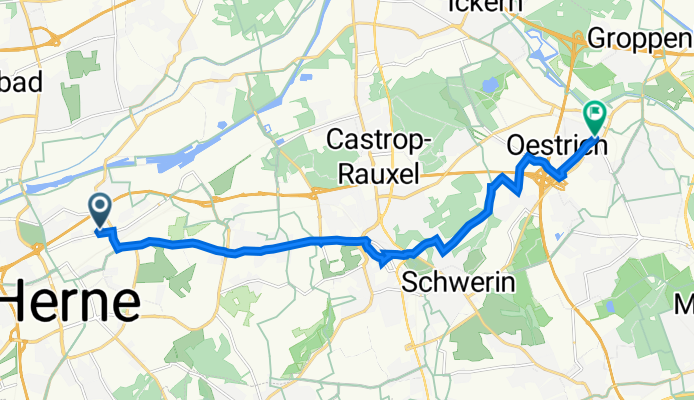 Werderstraße 32, Herne nach Castroper Straße 81, Dortmund