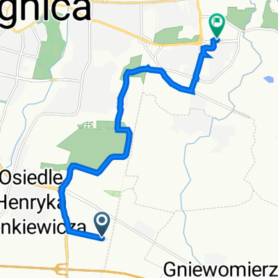 Легница до Kazimierza Wierzyńskiego 12/18, Легница