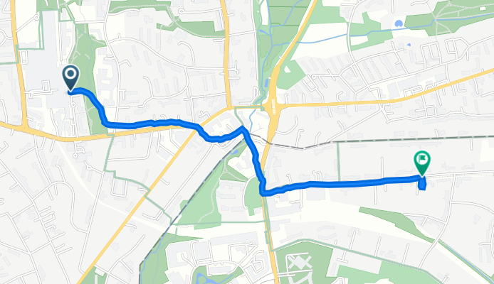 Garstedt, Norderstedt nach Stockflethweg 98A, Hamburg