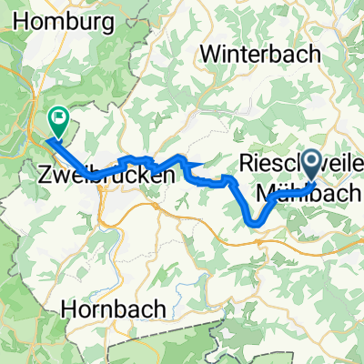 Bahnhofstraße 20, Rieschweiler-Mühlbach nach Zum Marienhof 1–10, Гомбург
