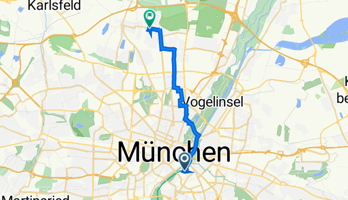 Am Wageck 3, München nach Dülferstraße 21E, München