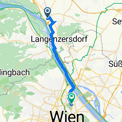 Johann Pamer-Straße 1, Korneuburg nach Lampigasse 15, Wien