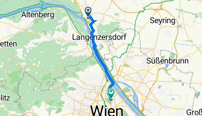 Johann Pamer-Straße 1, Korneuburg nach Lampigasse 15, Wien