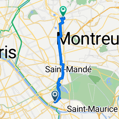 18 Rue de l'Archevêché, Charenton-le-Pont à 24 Rue des Bruyères, Les Lilas