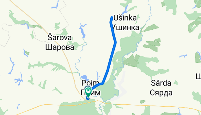 От Набережная улица, Поим до Лекарская улица, Поим