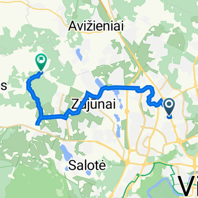 A2 244, Vilnius to Č. Milošo g., Pūstalaukis