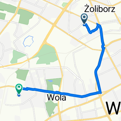 Zygmunta Krasińskiego 41C, Warsaw to Szańcowa 40, Warsaw