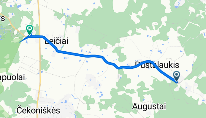 Č. Milošo g., Pūstalaukis to Rastinėnų g., Leičiai