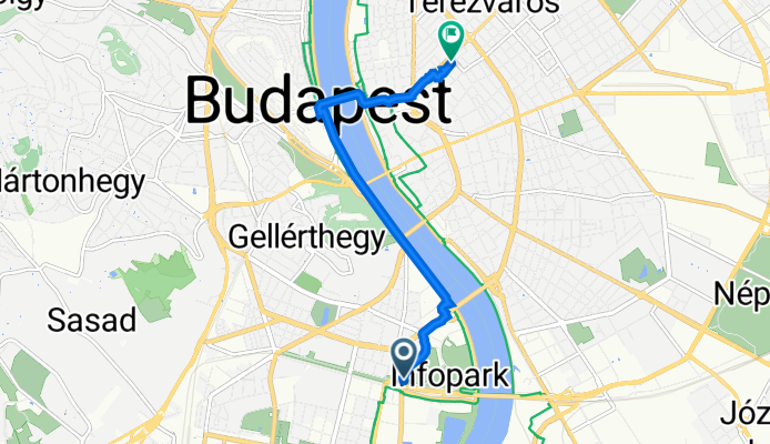 Neumann János utca, Budapest to Paulay Ede utca 48., Budapest