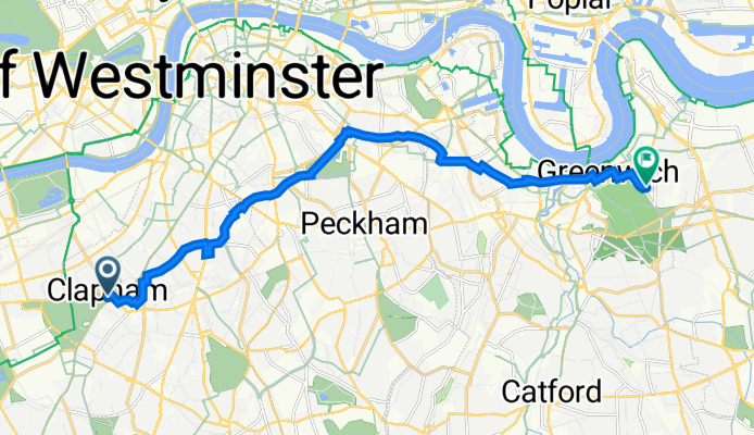 9–11 The Pavement, London to 5 Westcombe Park Road, London