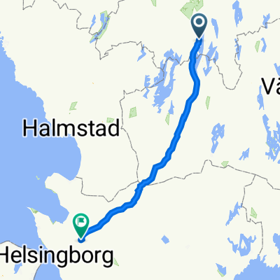 Strandhällen 1, Åminne, Värnamo to Köpmansgatan 2–6, Åstorp