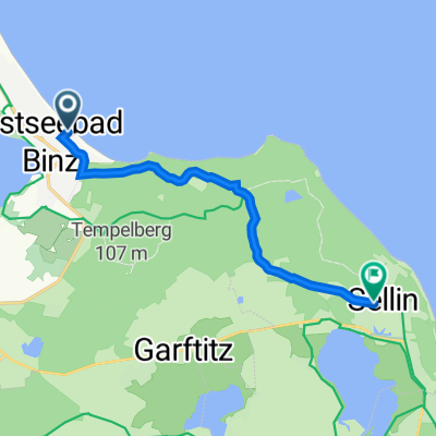 Strandpromenade 29, Binz nach Granitzer Straße 48, Sellin