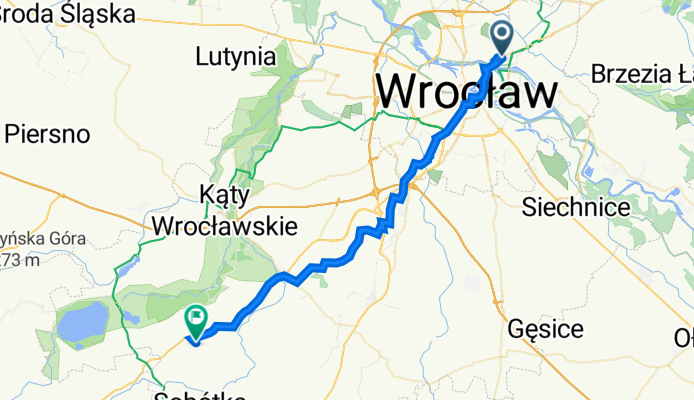 Bolesława Krzywoustego 13, Wrocław to Rogowska 3, Wojnarowice