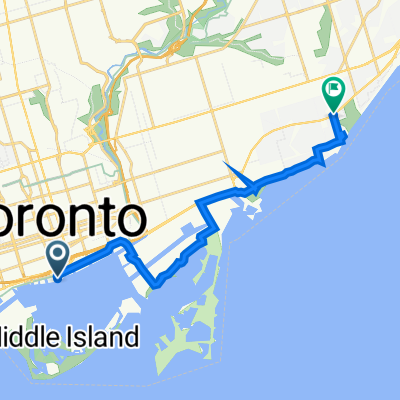 203 Queens Quay W, Toronto to 1225–1247 Kingston Rd, Toronto