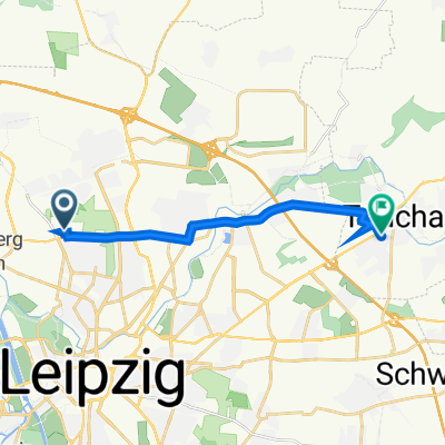 Borkumer Weg 4A, Leipzig nach Karl-Marx-Straße 11, Taucha