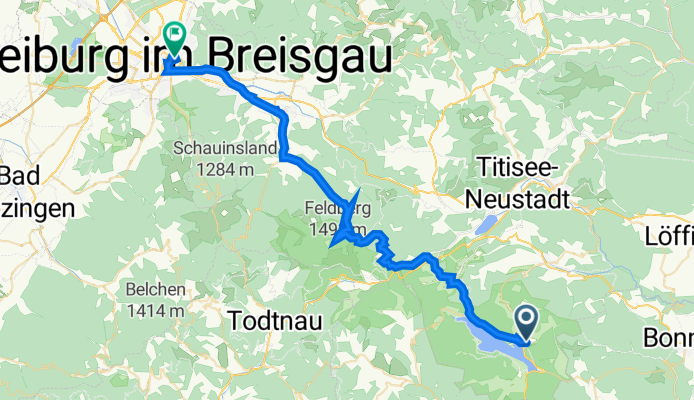 Im Wiesengrund 5, Schluchsee nach Wasserstraße 5, Freiburg im Breisgau
