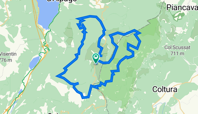 Pian Cansiglio hotspot– Strada del Taffarel Itinerario ad anello da Montaner
