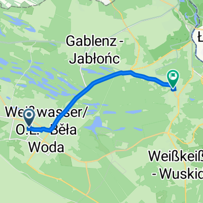 Hermannstraße 48, Weißwasser/Oberlausitz nach Wilhelmstraße 1, Krauschwitz
