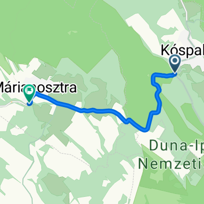 12106-es Mellékút, Kóspallag to 12108-es Mellékút, Márianosztra