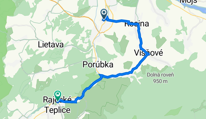 Na stanicu 986/37, Žilina až Osloboditeľov 3, Rajecké Teplice