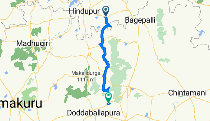 Rajghatta to Lepakshi