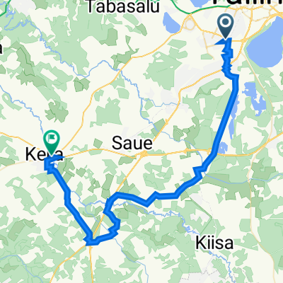 От A. H. Tammsaare tee 67, Tallinn до Tallinna maantee 25, Keila