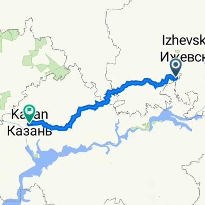 Агрыз — Красный Бор, Село Иж-Бобья до улица Пушкина, 5–13, Казань