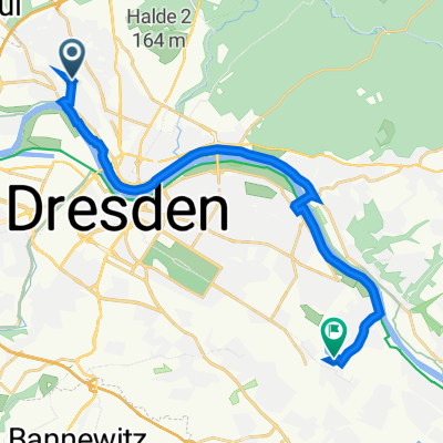 Rehefelder Straße 74, Dresden nach Pirnaer Landstraße 107, Dresden