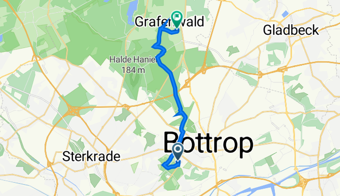 Osterfelder Straße 157, Bottrop nach Tuchmacherstraße 9, Bottrop