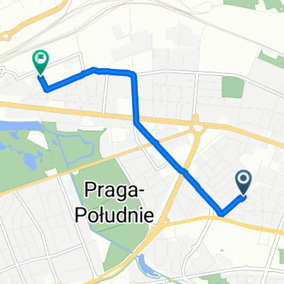 Białowieska 16, Warsaw to Mińska 25C, Warsaw